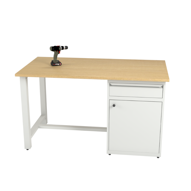 Banc de lucru 1500 mm cu dulap 1 usa si 1 sertar WorkB 1500-1D1S.max