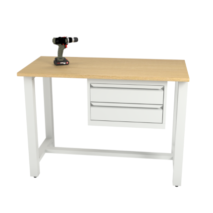 Banc de lucru cu 2 sertare 1200 mm WorkB 1200-2D.max