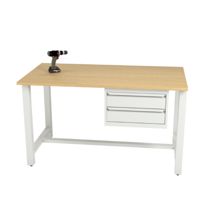 Banc de lucru cu 2 sertare 1500 mm WorkB 1500-2D.max