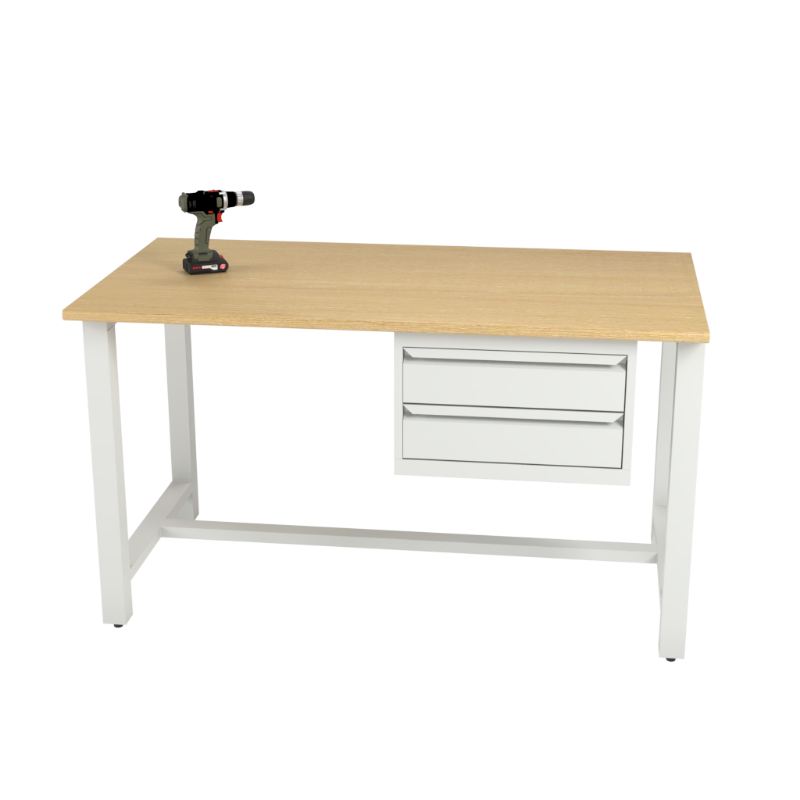 Banc de lucru cu 2 sertare 1500 mm WorkB 1500-2D.max