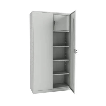 Dulap metalic pentru depozitare cu 3 rafturi si caseta DEPO 2-900C.max