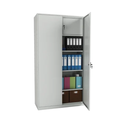 Dulap metalic pentru depozitare cu 4 rafturi si caseta STRONG -1000.max