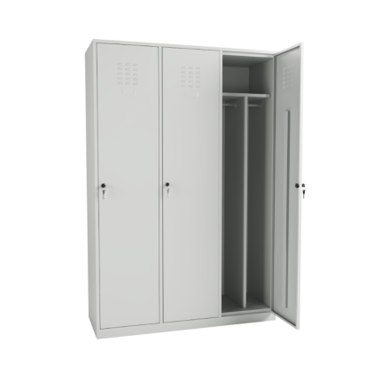 Dulap vestiar cu 3 usi si despartitor.max