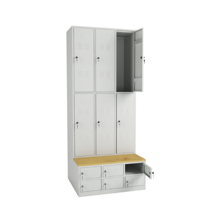 Dulap vestiar cu 6+6 usi scurte COMFORT 36.max