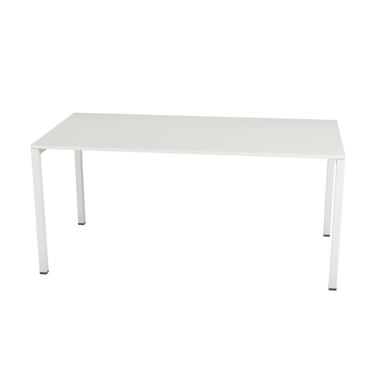 Masa cu structura metalica, blat lemn 1600 mm.max