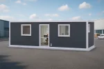 Container Birou – Echipat Complet cu Dulapuri Metalice, Mese si Scaune – 8x3 m (24 mp) - imagine 3