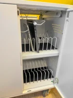 Dulap Depozitare și Încărcare Laptop / Tabletă – 32 Dispozitive | Metalic, Mobil, Livrat Sudat - Image 7