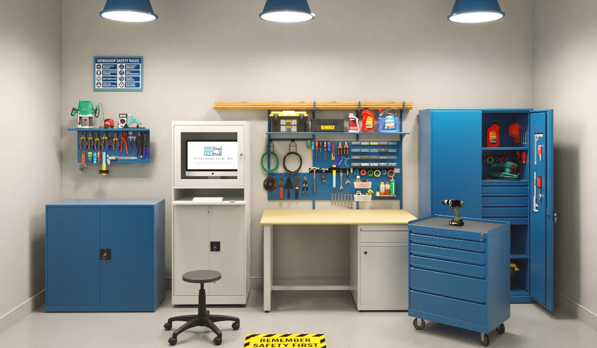 Bancuri de lucru si dulapuri pentru scule